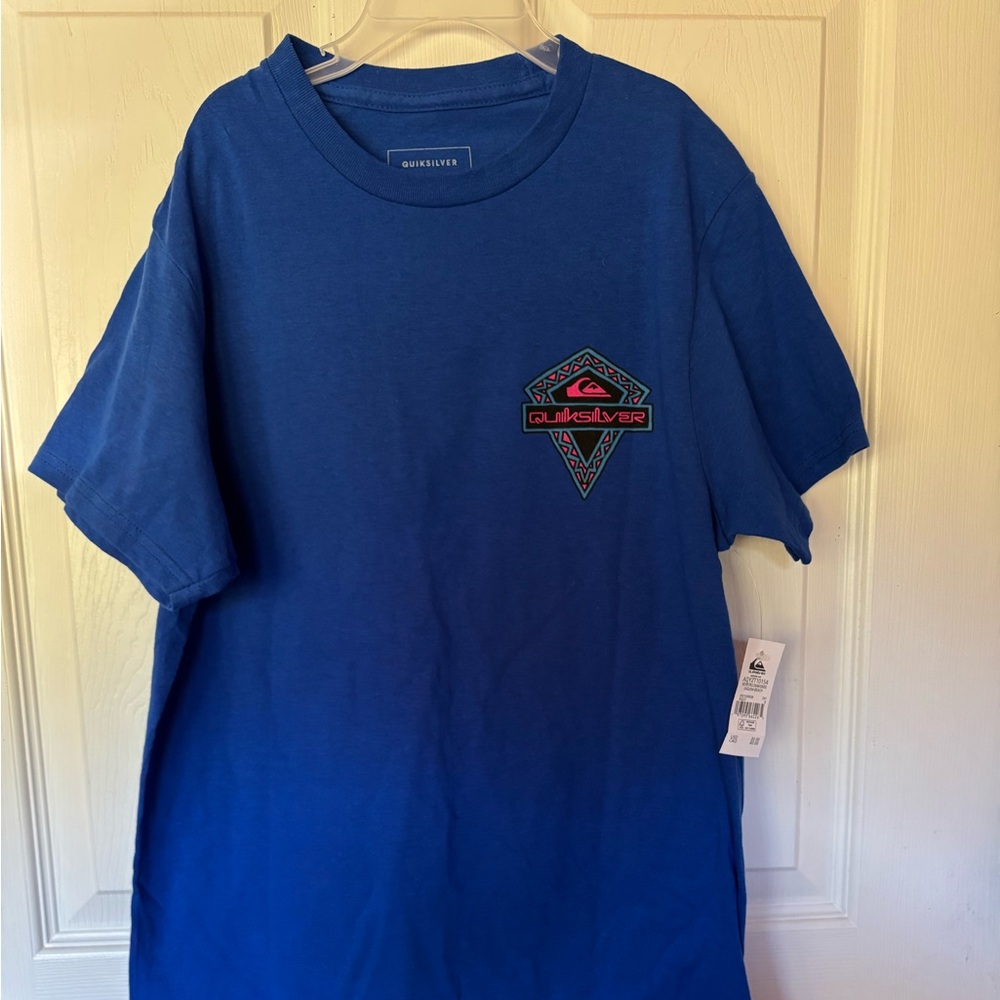 Quiksilver Retro Blue T-Shirt Sz Sm adult! New with tag!